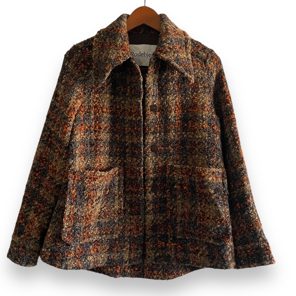 RODEBJER Boel Boucle Tweed Jacket Wool Blend Women's Size XS‎
